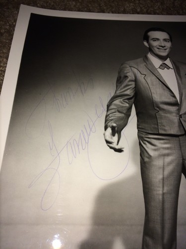Faron Young Autographed Signed Promotional Photo 8x10 B&W 1960s