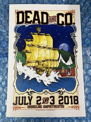 Dead & Company Poster Shoreline July 2 & 3, 2018. John Mayer