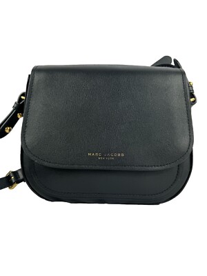 Marc Jacobs New York Black Rider Leather Crossbody Fine Designer Bag