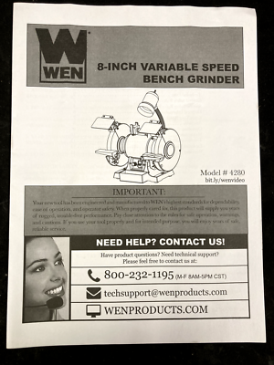Wen 4280 2024 bench grinder