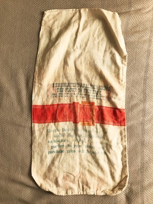 1930s B&O Flour Sack Larned KANSAS ks 29