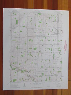 Ansonia Ohio 1962 Original Vintage USGS Topo Map