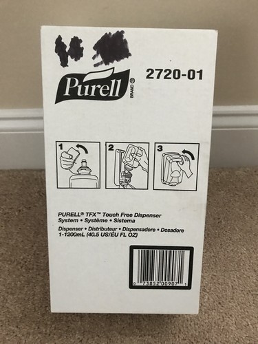 GOJO Purell TFX Touch Free Hand Sanitizer Dispenser Dove Gray 2720-01 NEW