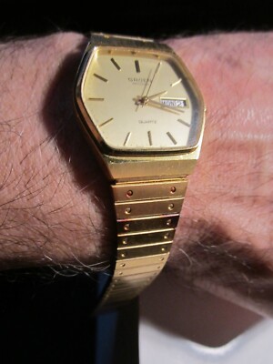 VINTAGE GRUEN PRECISION WATCH 6 SIDED SHAPE CASE NOT RUNNING  - BBA-46