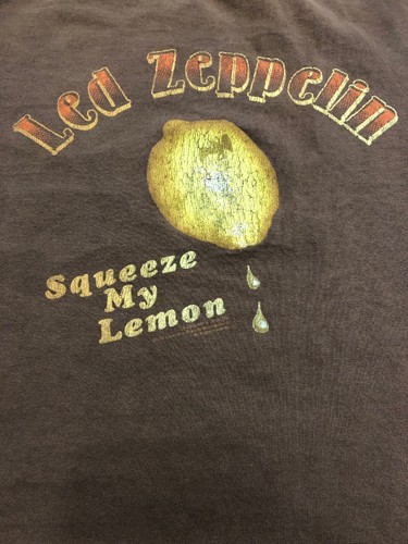 Led Zeppelin “Squeeze My Lemon” Concert T Shirt Size Small See Pictures