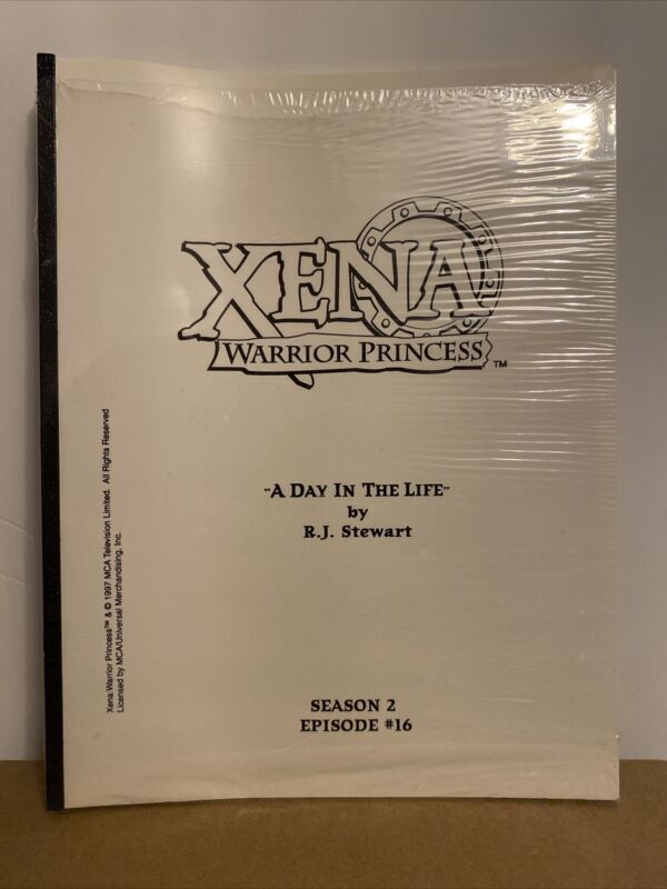Xena Warrior Princess, Script W/print, Season 2 Episode #16 “A Day In The Life”