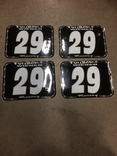 FULLBORE MX NUMBER PLATE BACKGROUND GRAPHICS KIT DECAL STICKER #29