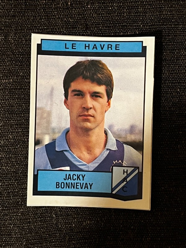 Sticker Panini Foot 1988 Jacky Bonnevay Le Havre # 95 Recup Removed