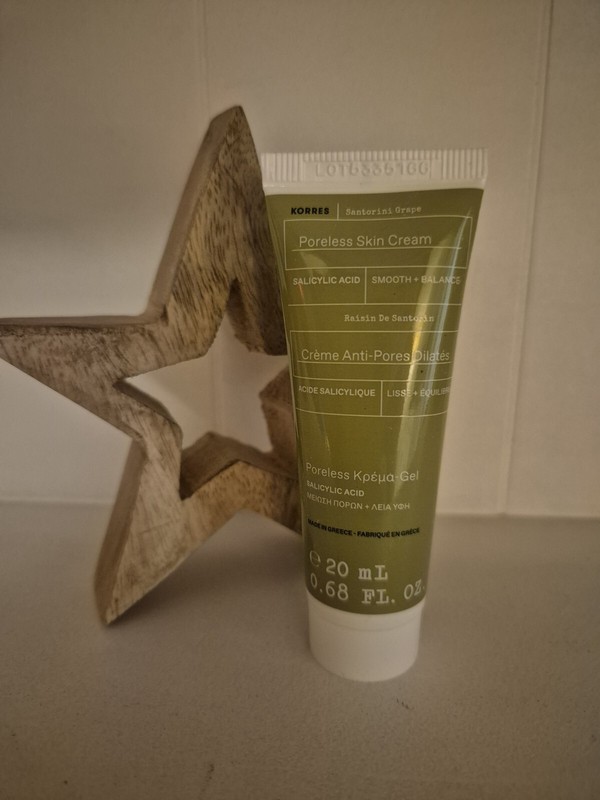 Korres Santorini Grape Poreless Skin Cream .68 Fl Oz New