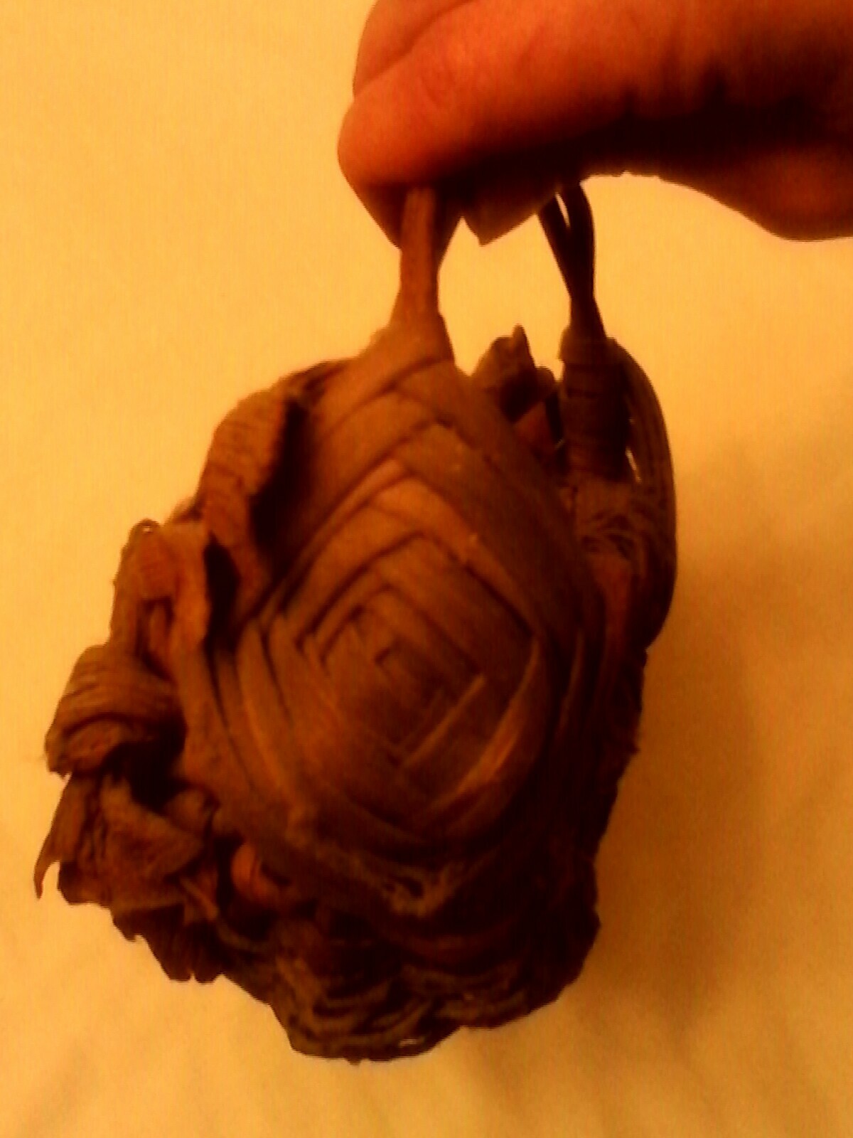 Antique Primative Hand Woven Rare Herb Gathering Basket Folk Art/Unusual!!!