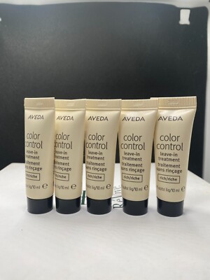 5 X Aveda Color Control leave-in Treatment RICH o.34 oz / 10 mL (each)