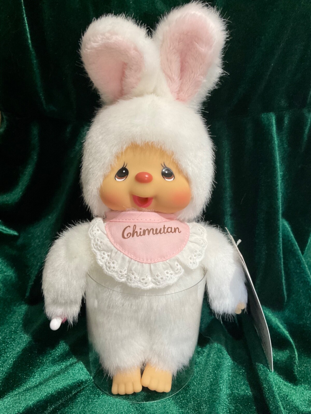 もんち! MONCHHICHI Mascot Friends Chimutan Bunny White Doll 8 inch