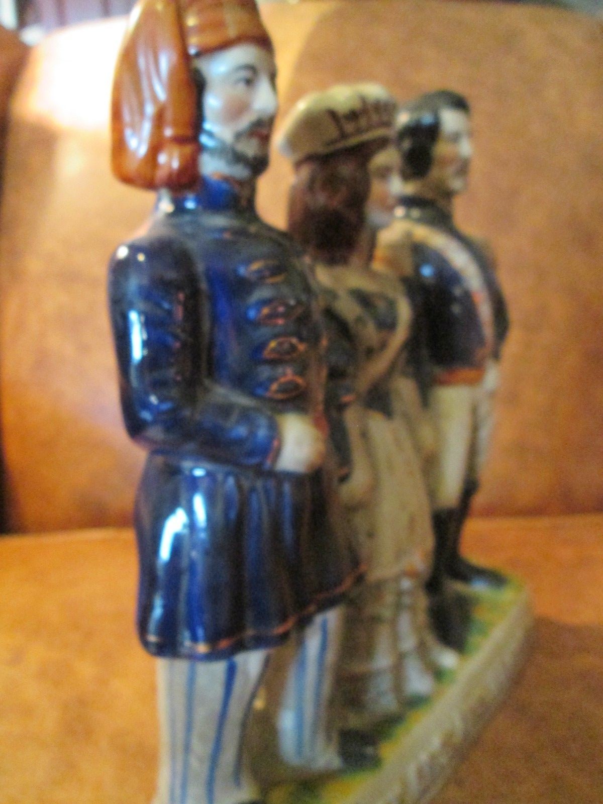 19th C Staffordshire Figure England,Turkey & France- Commemorates Cremian War