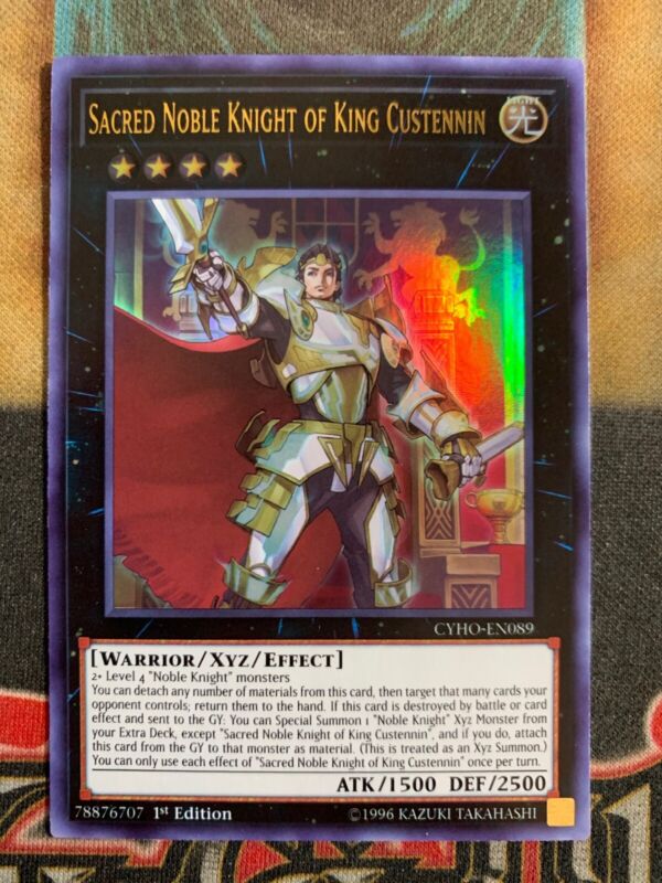 Sacred Noble Knight of King Custennin CYHO-EN089 Cybernetic Horizons Yugioh