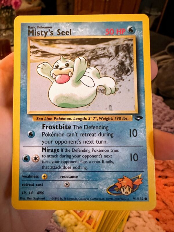 Misty'S Seel 91/132 Unlimited Common Gym Challenge PokéMon Card Near Mint