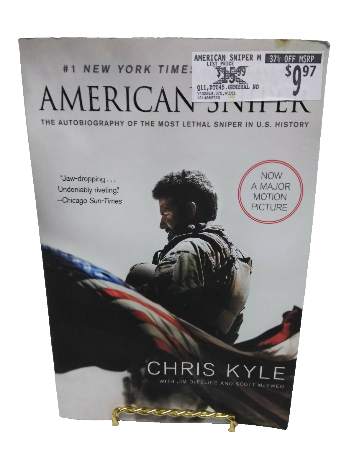 American Sniper by Chris Kyle Paperback - McEwen, Scott, DeFel...
