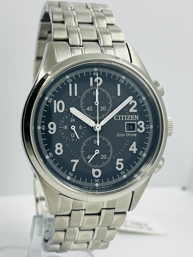 Citizen Men's Eco-Drive Chandler Silver Chronograph 42mm Steel