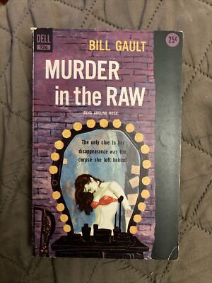 Crime gga Vintage Pb, Murder In The Raw by Gault, Dell Book 926, 1958, G+