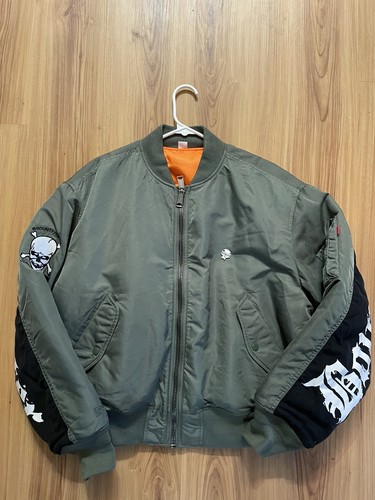 Supreme x Bounty Hunter MA-1 Bomber Jacket Sz. M Olive Green Supreme x Bounty Hunter MA-1 Bomber Jacket Sz. M Olive Green