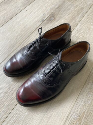 Vintage Johnston Murphy Aristocraft Polished black/red Vintage Johnston Murphy Aristocraft Polished black/red