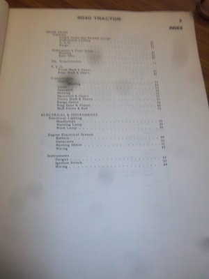 ALLIS-CHALMERS 6040 TRACTOR PART MANUAL~AC 6040 TRACTOR PART CATALOG~ORIG!!~1974