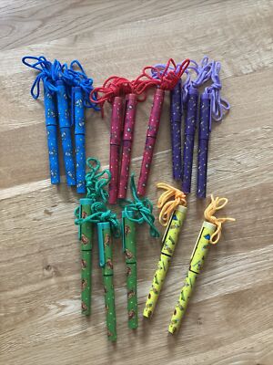 14 X Party Bag Fillers, Pens, Cool Dude, Football, Diva, Chick, Funky Blue Pink 