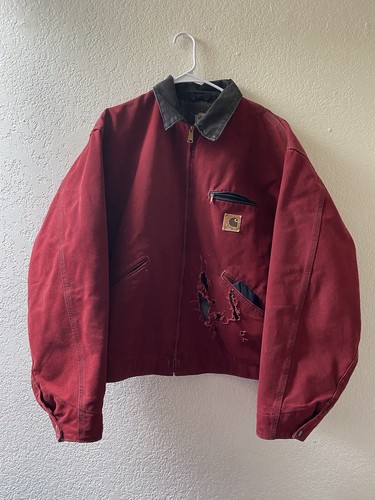 ［パイナップル］carhartt カーディガン　ダークーネイビー・レッド パイナップル様専用］carhartt カーディガン ダークーネイビー