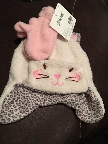 Little Me Bunny Hat And Mitten Set Girls 12-24m