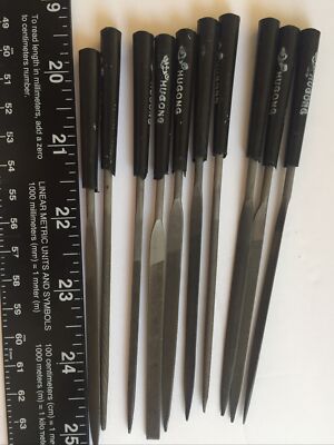 Precision Needle File Set 10pc Jewelers Metal Glass Hobby Tool FREE SHIPPING!