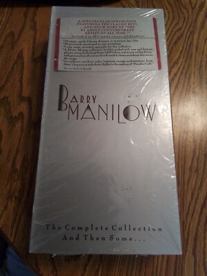Barry Manilow ''The Complete Collection and Then Some'' 4 CD Book & VHS Sealed New
