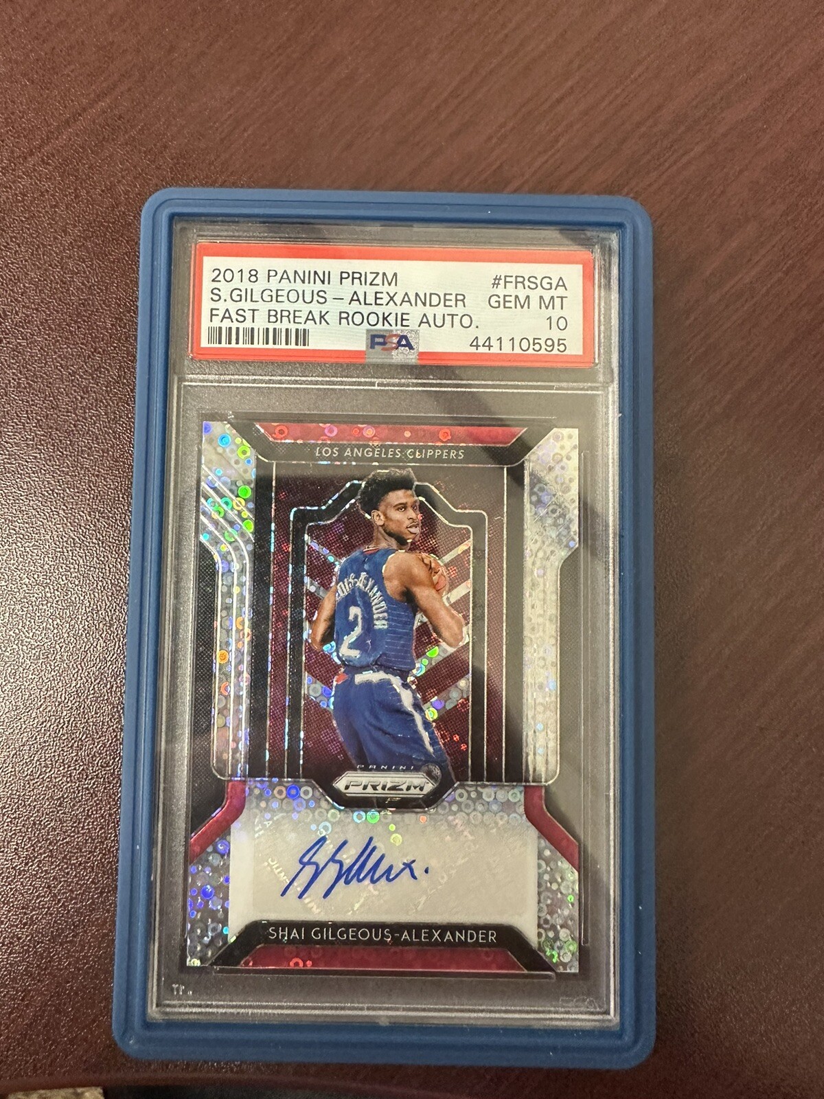 2018 Prizm Shai Gilgeous-Alexander #FR-SGA FAST BREAK ROOKIE
