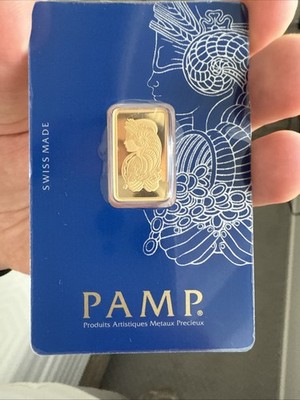 PAMP FINE GOLD　金999.9　5g　密封ケース入り (5-3) PAMP FINE GOLD 金999.9 5g 密封ケース入り (5-3) 彫刻・オブジェ