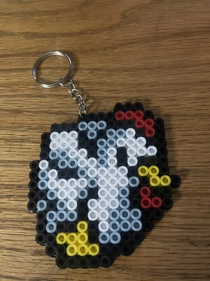 Zelda Cucco Keychain Pixel Art Perler