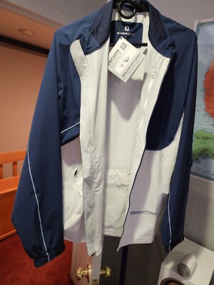 FootJoy DryJoys Select Golf Rain Jacket - Navy/White Large NWT. 450 Retail 