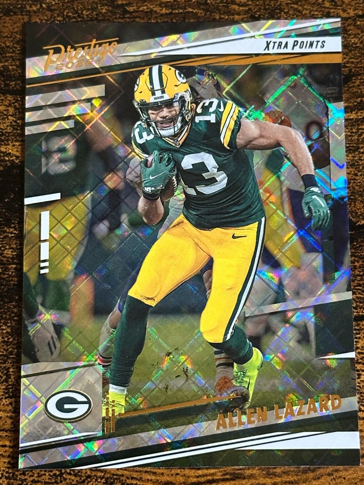 2022 Allen Lazard Panini Prestige Xtra Points Diamond