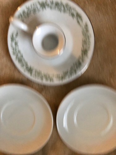 Mikasa Candleholder & Porcelana Brasil Saucers Junk Drawer