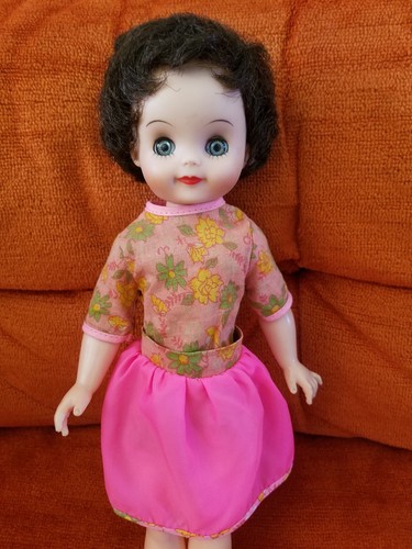 VINTAGE 14” Betsy McCall IDEAL CLOTHES Pink Dress Apron Old Doll 1950s 1960s