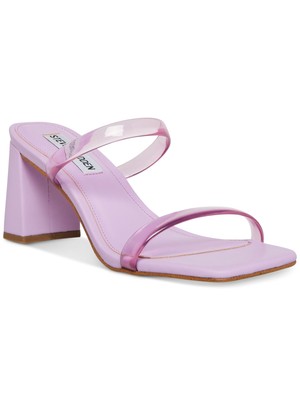 

STEVE MADDEN Женские босоножки без шнуровки на блочном каблуке с фиолетовыми ремешками Lilah, размер 8,5 м, Фиолетовый, LILA05S1