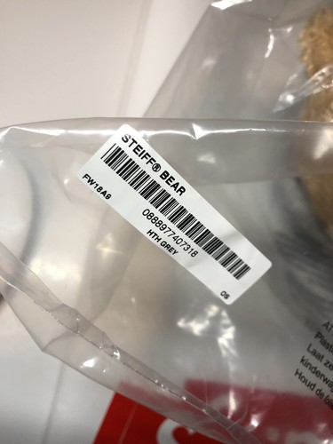 Supreme Steiff Bear Box Logo FW18 On Hand 100% Authentic