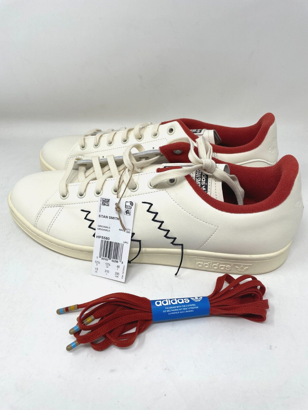 Adidas Mens 13 Disney X Stan Smith Pinocchio Skate Shoes With