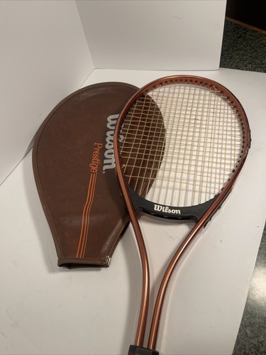Vintage Wilson Prestige Tennis Racket Copper With Case