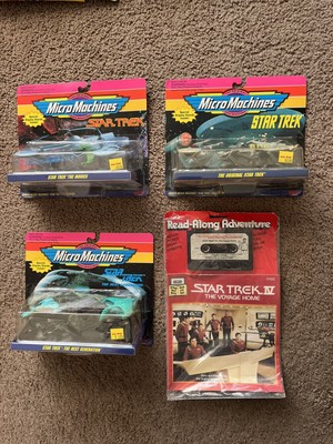 1995 Galoob Micro Machines Star Trek Lot of 3 New In Package AND Read Along Adv!