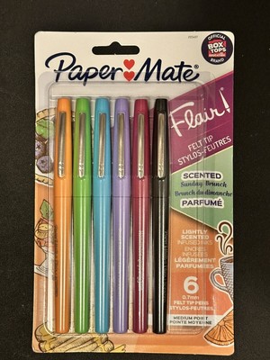 Paper Mate Flair Felt Tip Pen 6 count  Sunday Brunch Scented