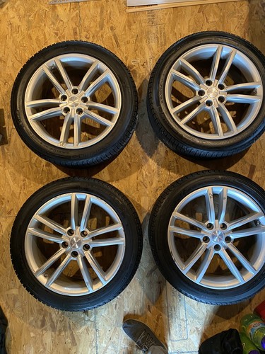 Tesla Model S 19 Wheels Oem With Michelin X-ice Winter Tires (new Tpms