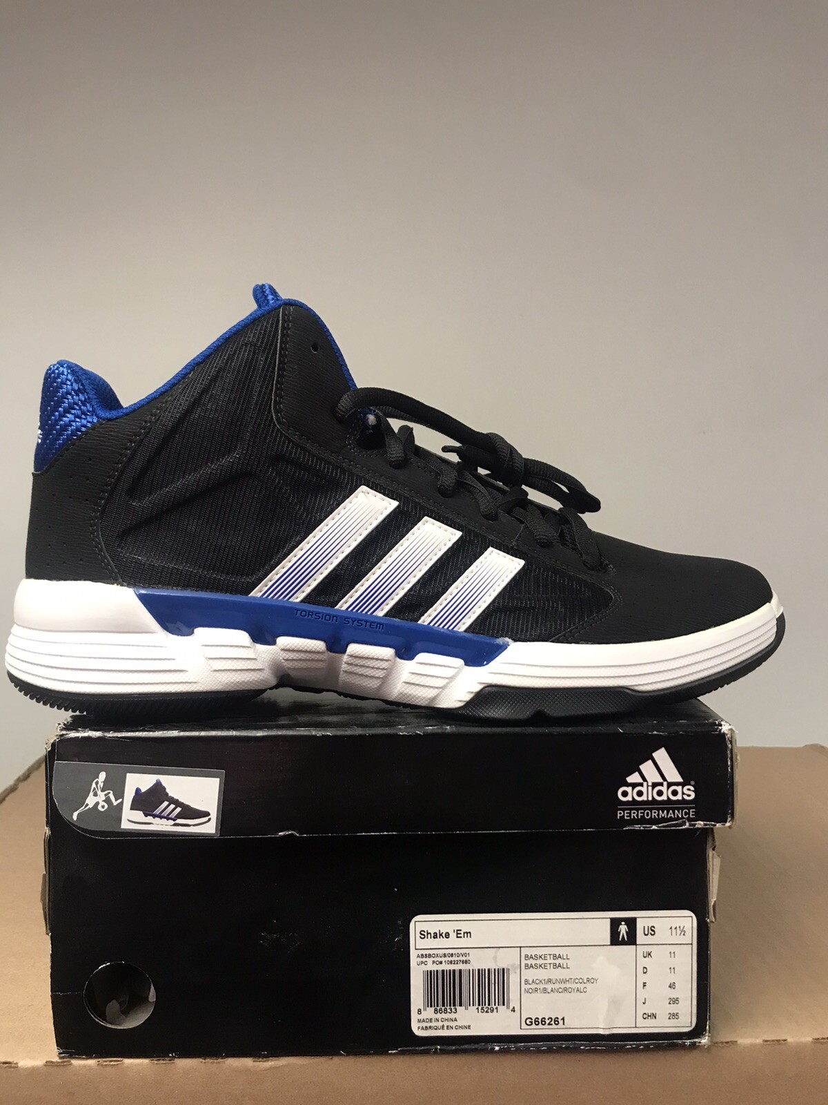 ADIDAS SHAKE EM BASKETBALL SHOES MENS 