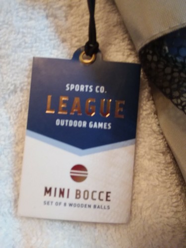 Mini Bocce Set Of 8 Wooden Balls NEW