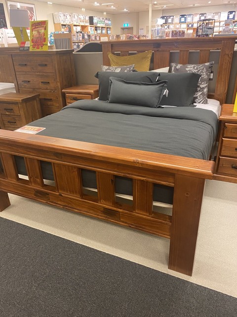 solid queen bed base