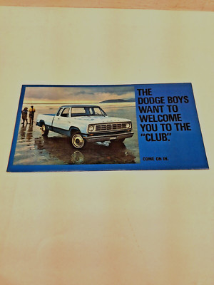 NOS 1975 Dodge Truck Sales Brochure, Club Cab and Power Wagon