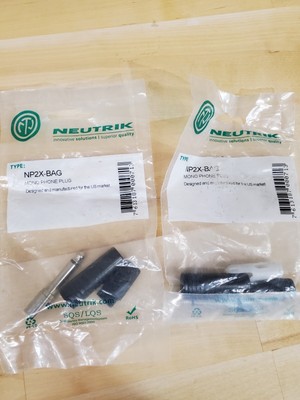 NEUTRIK NP2X-BAG 6.35 MM (2pcs) MONO JACK 1/4'' 