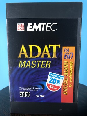 Emtec ADAT6020BIT - ADAT 60 Minute 20 BIT Formatted Extended Digital Audio Tape